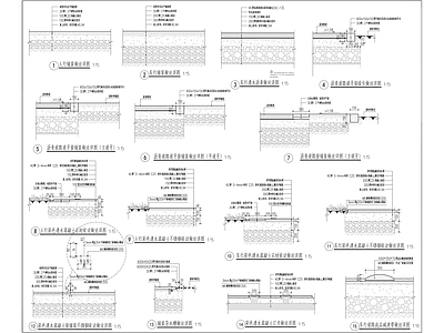 现代其他节点详图 景观通用详图 做法详图 台阶做法详图 种植池做法详图 导视牌安装详图 施工图