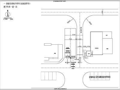 小区入口标准化171212 有摩托车道 施工图