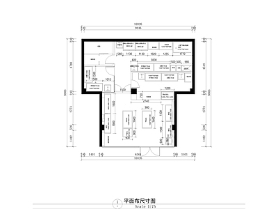 现代蛋糕店 烘培店面包店 施工图