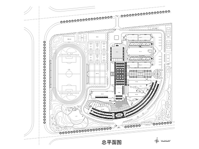 现代校园景观 规划设计 施工图