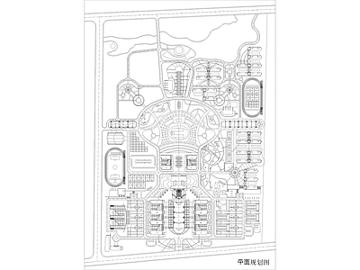 现代校园景观 大区规划 施工图