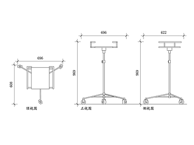 现代培训中心 显示器支架设计 显示器支架结构 显示器支架材质 显示器支架调节 显示器支架安装 施工图