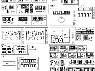 现代背景墙 垭口 衣帽间 垭口 施工图