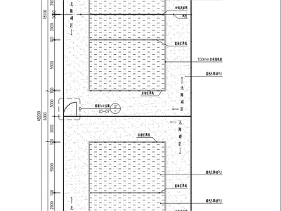 现代其他节点详图 排球场地做法 施工图