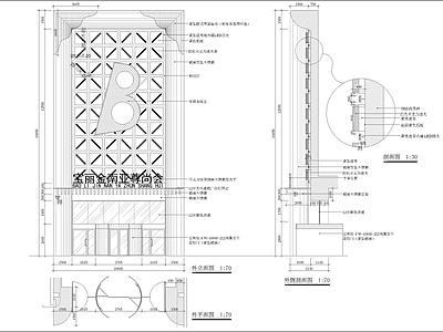 现代其他节点详图 KTV外立面 施工图
