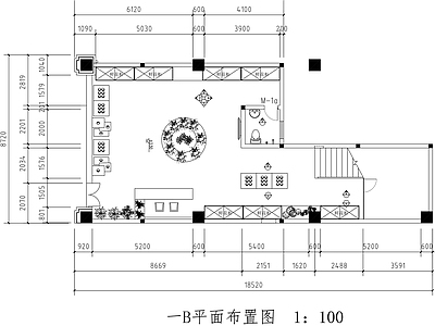 现代蛋糕店 店设 施工图