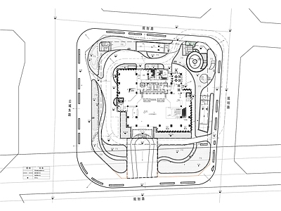 现代办公景观 办公楼景观 研发楼景观设计 景观 施工图