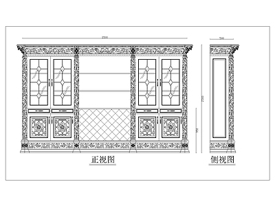 美式综合家具图库 施工图