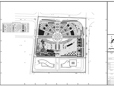现代广场 广场图 施工图