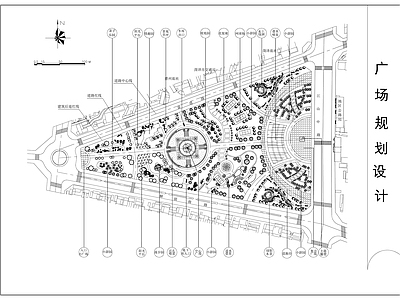 现代广场 广场设计 施工图