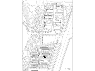 现代校园景观 规划设计平面 施工图