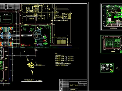 景观平面图 小区景观 工厂绿化 工厂绿化景观 工厂 施工图