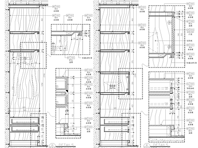 现代家具节点详图 柜体节点 主卧 施工图