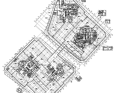 现代其他居住建筑 住宅地下室 施工图