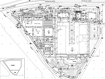 现代规划设计 烟草生产总图 施工图