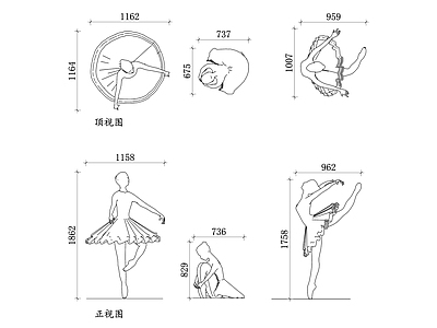 现代商场 舞姿分解图 动作流程图 身体姿态图 跳跃轨迹图 旋转平衡图 施工图