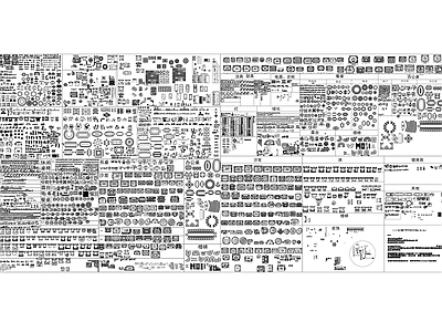 现代中式综合家具图库 家具 室内平面图 家具平面图块 平面 施工图