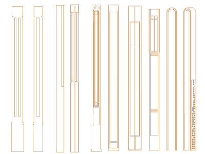 新中式灯具图库 景观灯灯 施工图