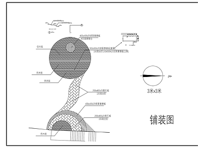 现代广场 园林小广场 施工图