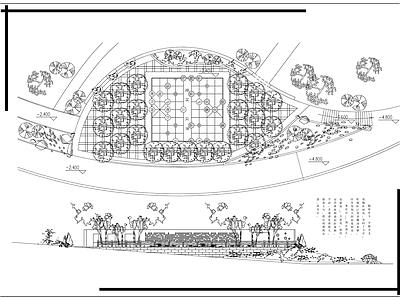 现代广场 重庆某公园小广场 施工图