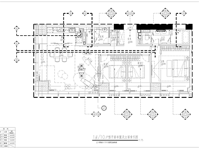 平层 平面设计布置图 两室一厅 平层吊顶图 小户型 施工图