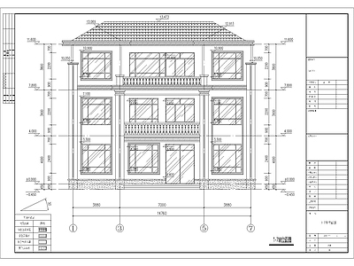 现代别墅建筑 150平自建房建 施工图