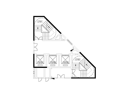 现代办公楼建筑 核心筒合集 施工图