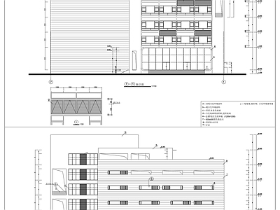 现代厂房 物流中心建筑施工 施工图