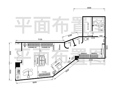 新中式现代服装店 服装店 平面布置 施工图