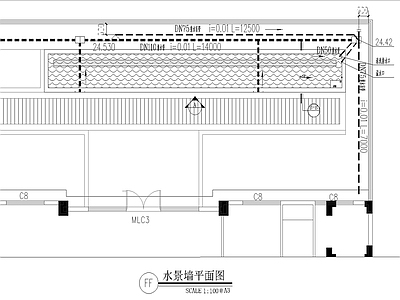 现代商业景观 水景造型深化图 施工图