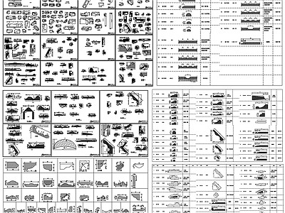 现代线条 雕 大理石线条 线条 线条素材 线条剖面 施工图