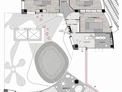 现代培训中心 儿童教育机构 商场店铺 全 施工图