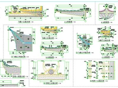 中式新中式建筑工程节点 斗拱节点 屋檐节点 飞檐节点 古建筑节点 节点 施工图