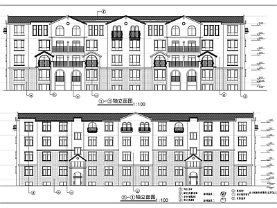 现代住宅楼建筑 住宅小区建筑图 施工图