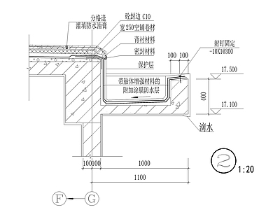 现代墙面节点 墙身剖 施工图