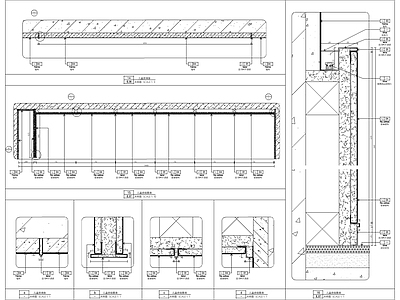 现代墙面节点 墙身通用节点 图 电视 家装节点 节点图 施工图