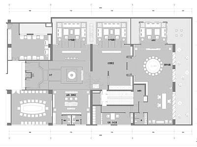 现代会所 会所 施工图