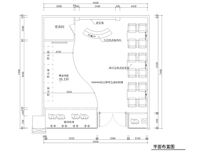 现代婚纱店 时尚浪漫婚纱店 施工图