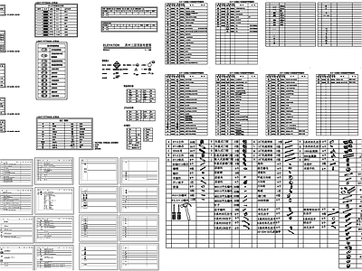 现代图例 装修设计 设计 五金素材 五金配件 施工图