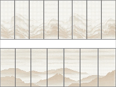 现代新中式综合景观图库 开孔板 打孔板 施工图