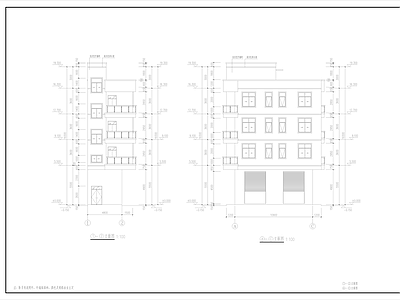 现代别墅建筑 私人别墅 自建房 施工图