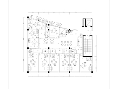 现代茶馆 茶楼 平面方案 餐饮方案 棋牌茶楼 施工图