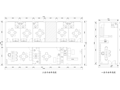 现代茶馆 茶楼 棋牌 平面图 平面方案 施工图