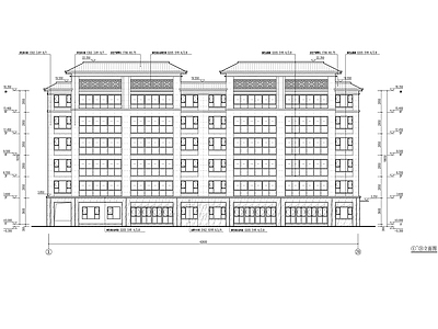 新中式住宅楼建筑 新中式高品质洋房 多层住宅 大平层 平立剖全套 施工图