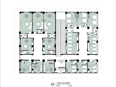 现代新中式茶馆 500㎡ 茶楼 施工图