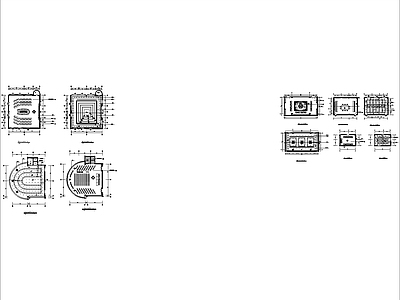 现代会议室 市政府办公楼多个 平面图 施工图