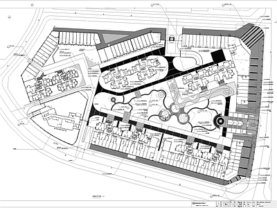 现代小区景观 住宅景观 园建绿化水电全套 节点详图大样 施工图