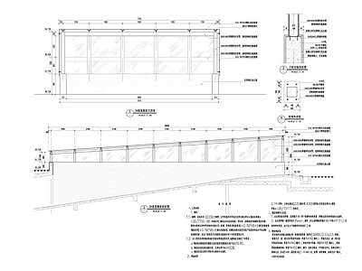 现代小区景观 车库廊架 施工图