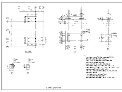 景观节点 园林景观桥结构 施工图