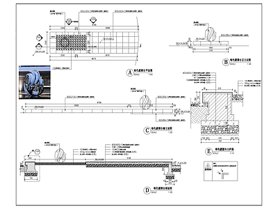 现代景观雕塑图库 施工图